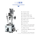 2L Chemical glass reactor with continuous stirred